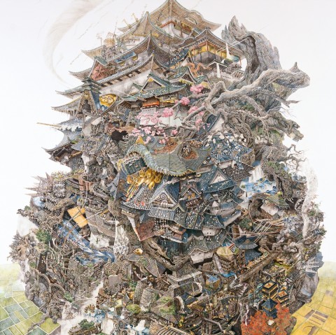 Japanese Artist Spends Years Completing Enormous, Intricate Pen and Ink Drawings | My Modern Met