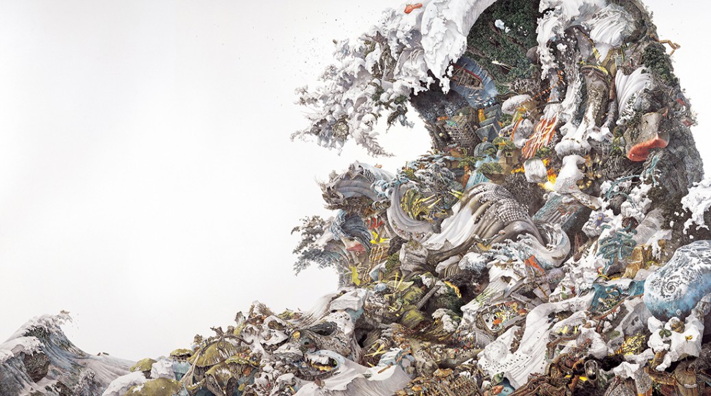 “Foretoken” (2008) by Manabu Ikeda. 190 x 340 cm. Images courtesy Mizuma Art Gallery