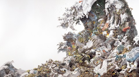 This Rare 2008 Painting by Manabu Ikeda Helped Complete the Script for ‘Everything Everywhere All at Once’ | Spoon & Tamago