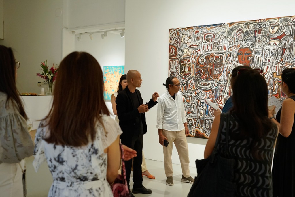 Artist talk in session at Mizuma Gallery Singapore, 2025. Courtesy of Mizuma Gallery