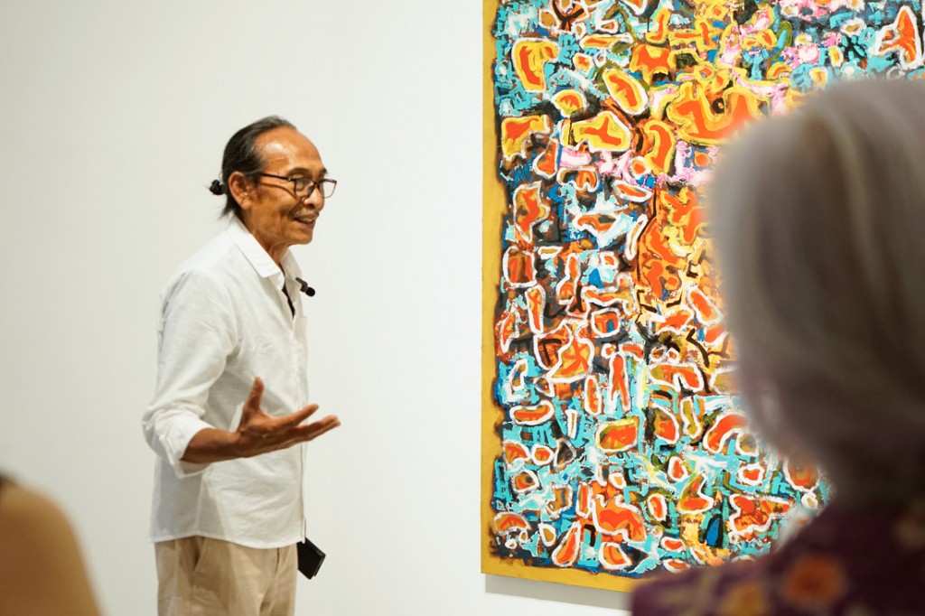  Artist talk in session at Mizuma Gallery Singapore, 2025. Courtesy of Mizuma Gallery